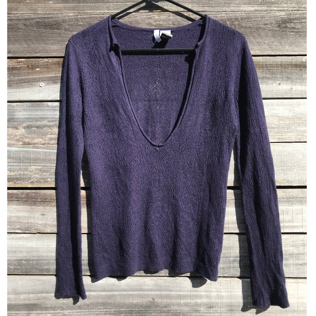 Anthropologie Silk+Cashmere Lacy Light Sweater